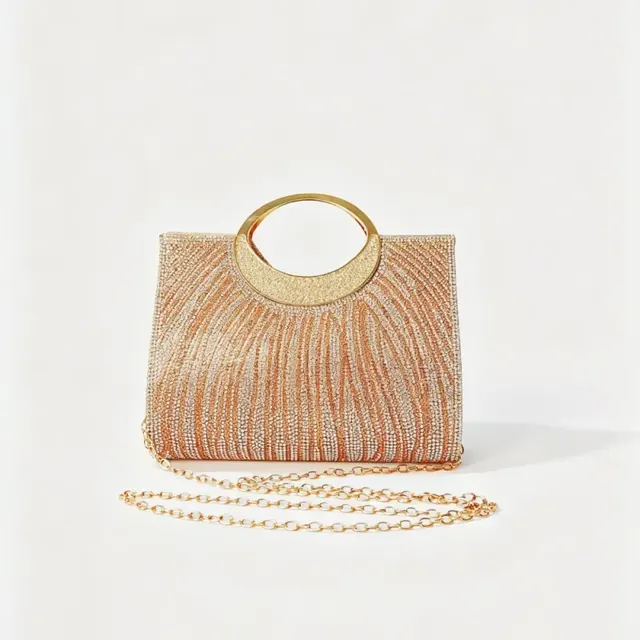 Women’s Square Evening Bag in PU Leather with Chain Strap, Stylish for Spring and Summer