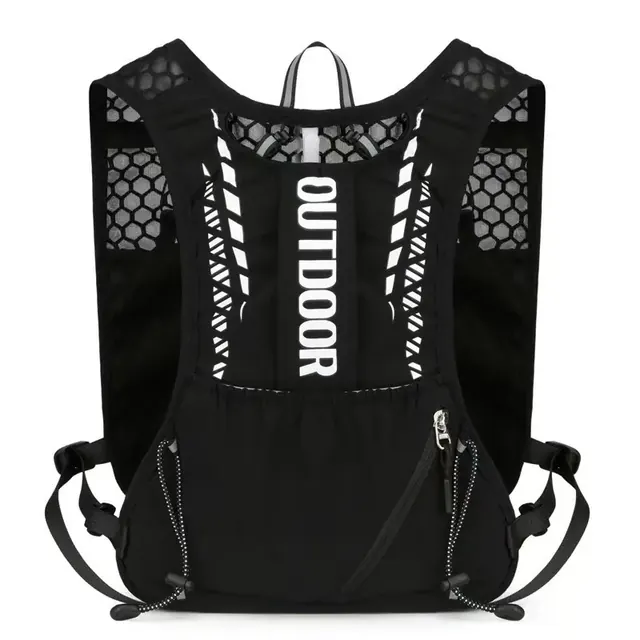 Solid Color Hiking Backpack for Running, Unisex Design in Nylon, Ideal for Spring Outdoor Activities