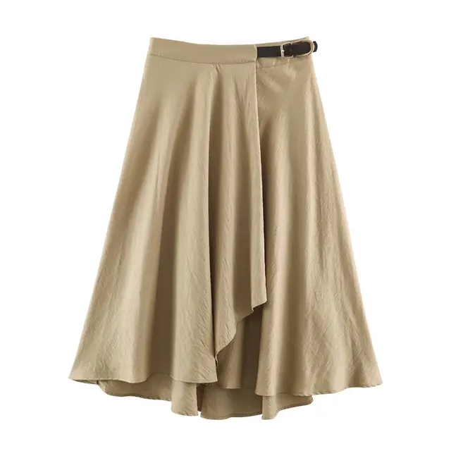 Streetwear Autumn Skirt in Polyester with Embroidery Featuring Low Waist Design