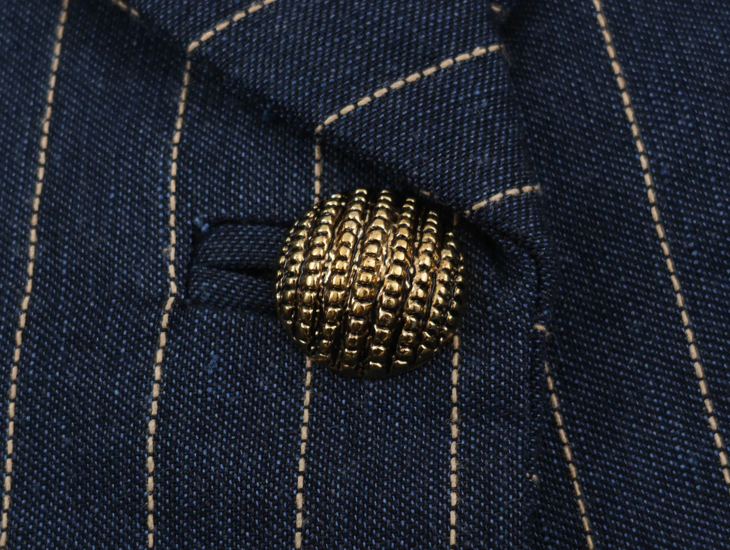 Casual Stripe Single Breasted Blazer with Lapel Collar in Polyester Featuring Asymmetrical Design