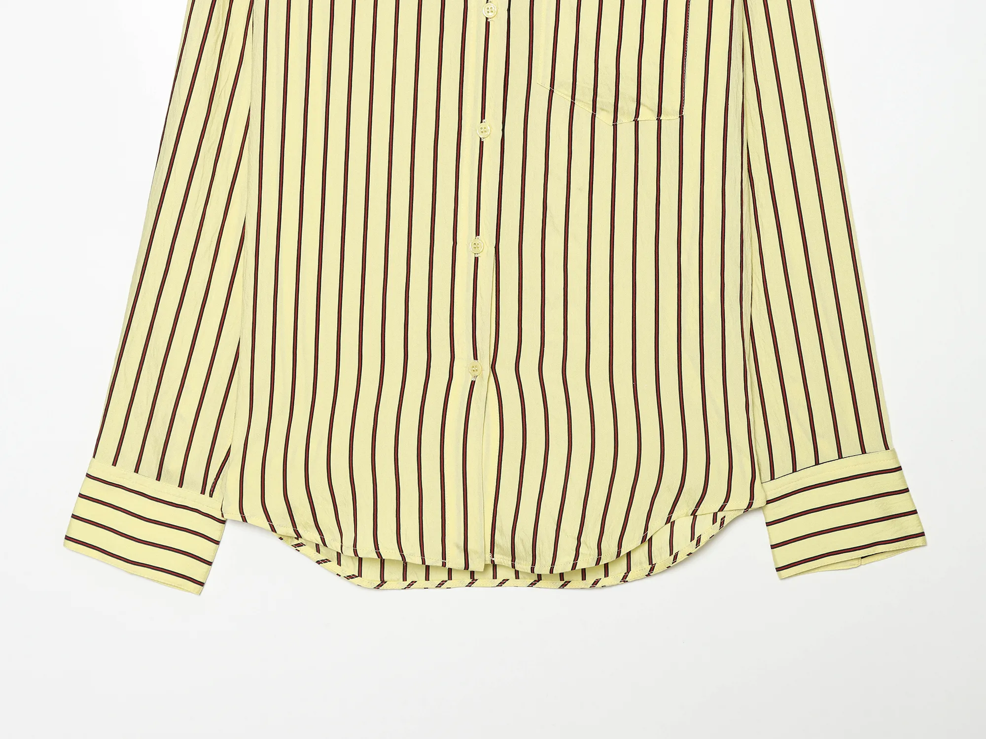 Women's Casual Polyester Shirt Featuring Practical Pocket Design for Everyday Comfort and Style