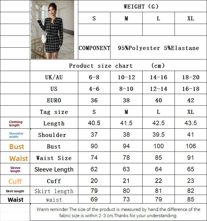 Elegant Sleeveless Plaid Skirt Co-ord Set in Knitted Polyester Fabric, 2 Pieces Set
