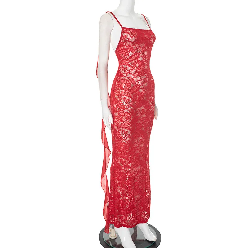 Sexy Solid Color Sleeveless Strap Dress with Boat Neck in Polyester for Casual Wear