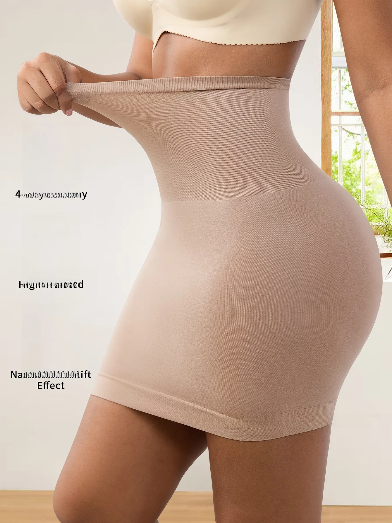 Sexy Solid Color Seamless Body Sculpting Shaping Underwear in Nylon for Spring