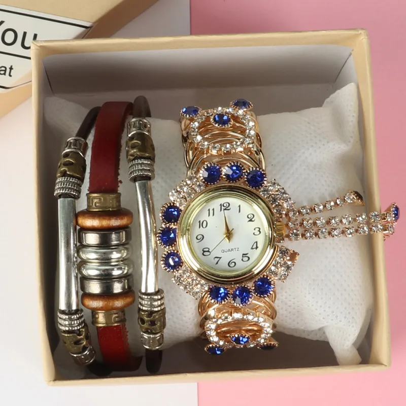 Soker Women's Bracelet Watch Vintage Diamond Tassel Quartz Watch for Women
