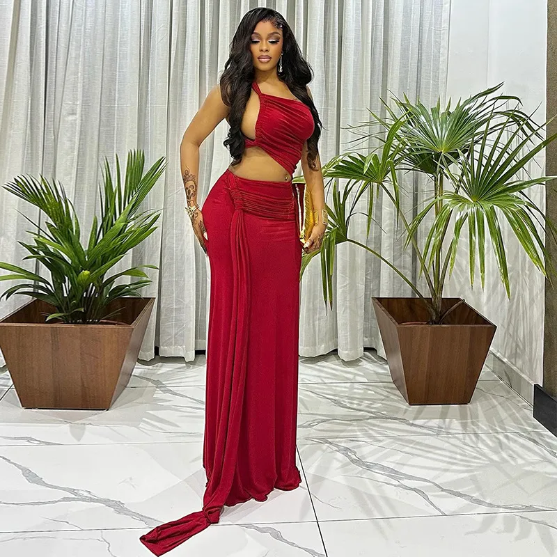 Solid Color Sleeveless Bodycon Dress in Elastane with Oblique Collar