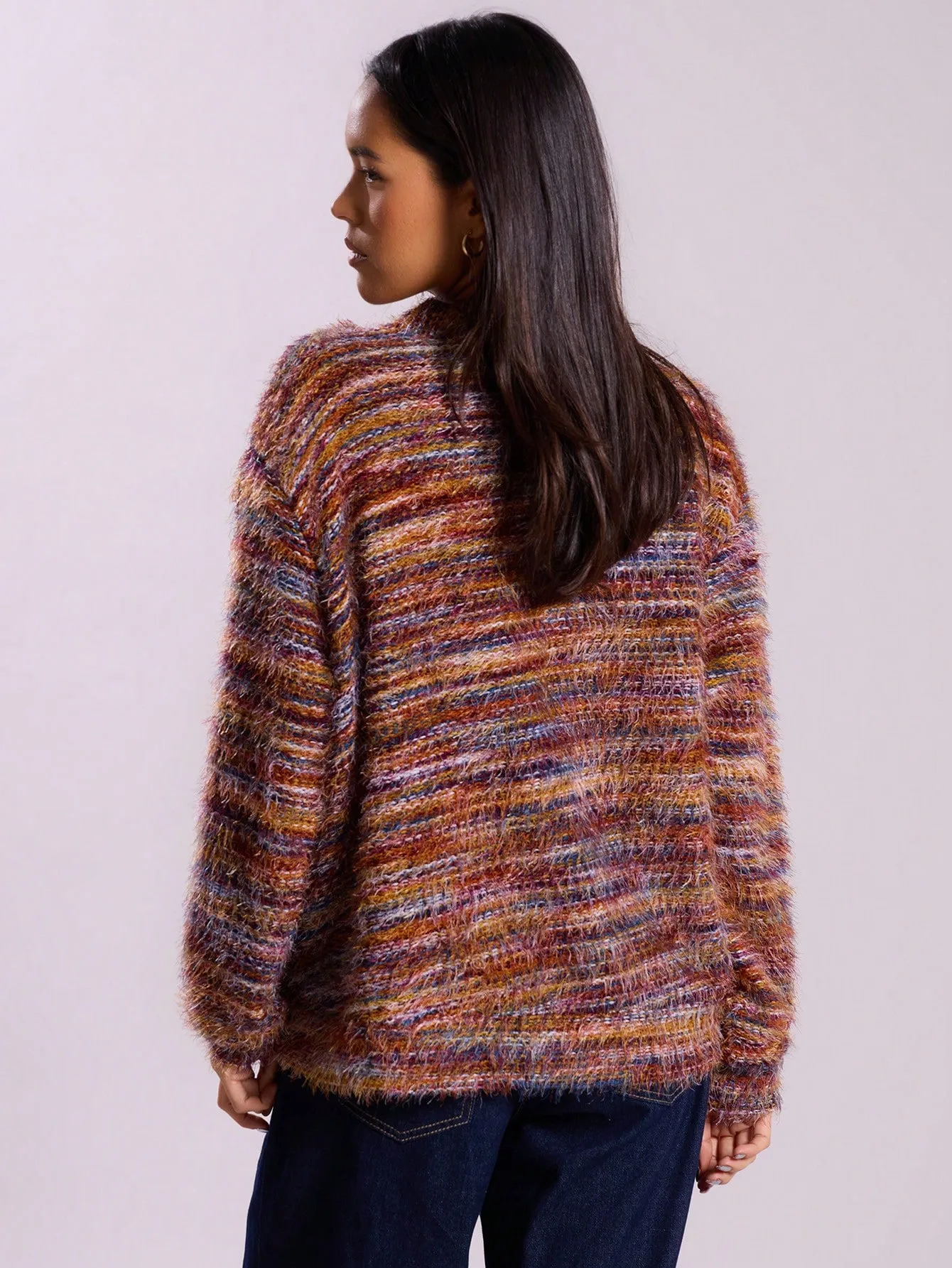 Plush Cardigan Sweater for Women Comfortable Trendy Wear