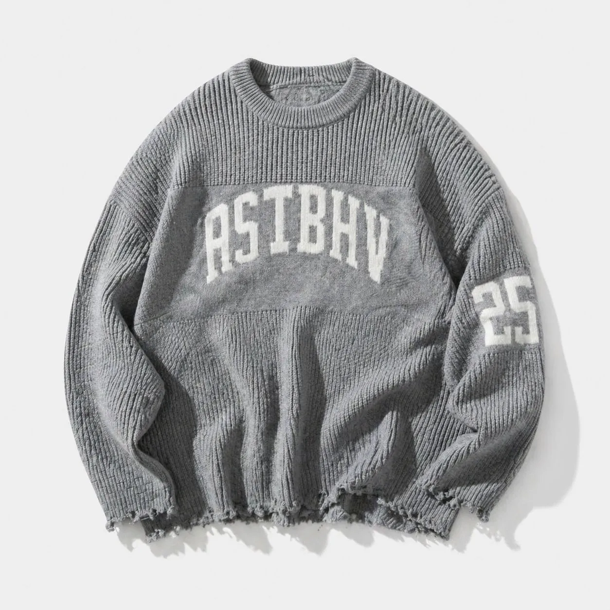 Vintage Style Long Sleeve Knit Sweater with Jacquard Craft Featuring Pullover Design