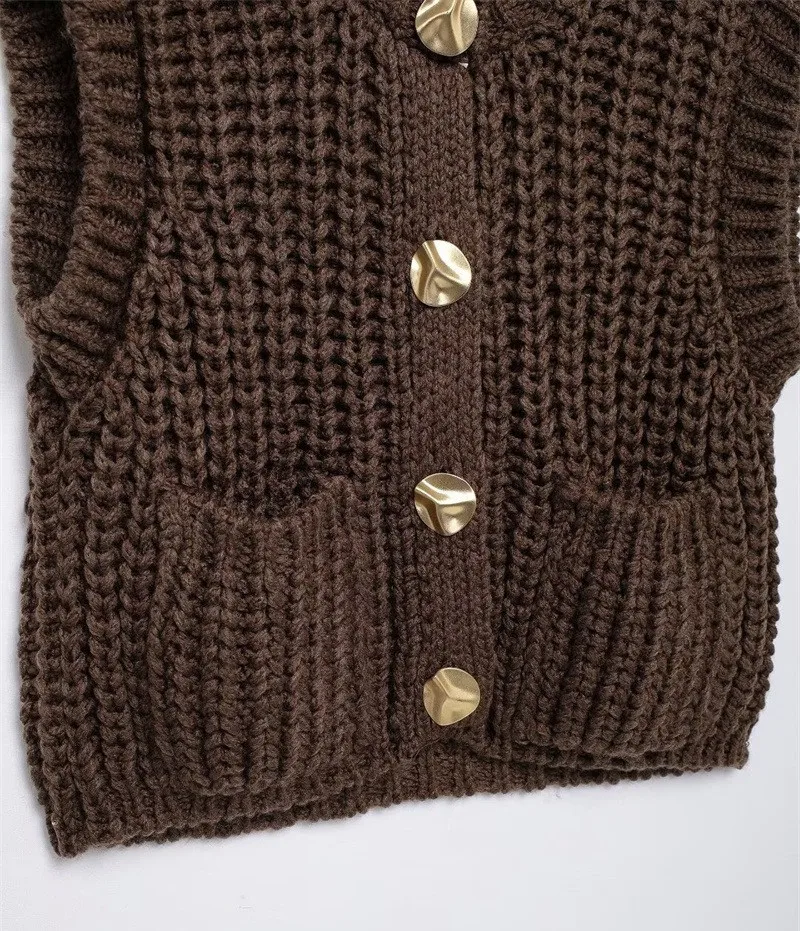 Solid Color Women's Japanese Style Button Cardigan