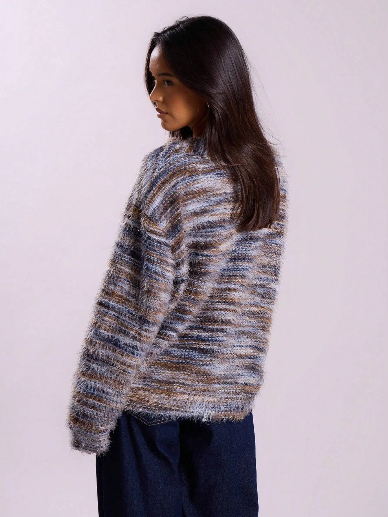 Plush Cardigan Sweater for Women Comfortable Trendy Wear