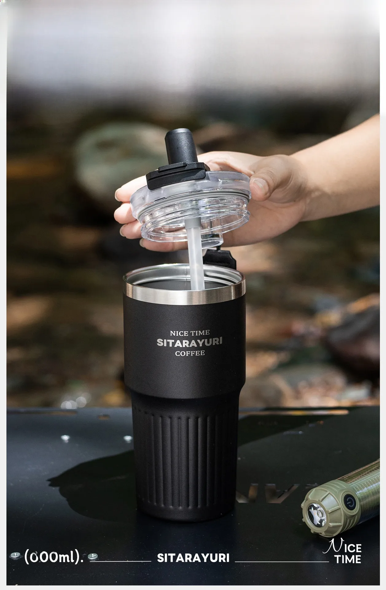 Thermos Cup Featuring 304 Stainless Steel Inner Liner and Robust 201 Stainless Steel Outer Shell, Perfect for Christmas