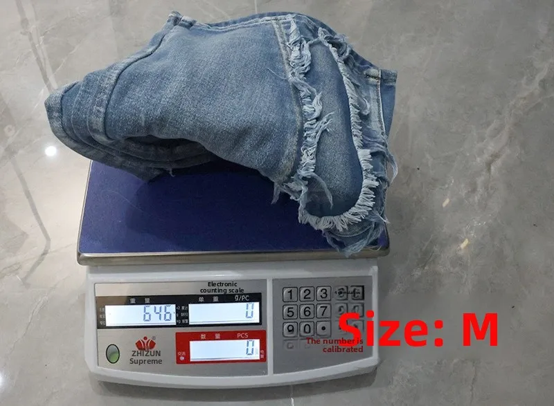 Vintage Style Wide Leg Full Length Pants for Women in Denim Cotton Fabric with Washed Craft, Micro-Elastic, Spring and Summer