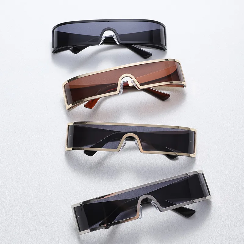Unisex Full Frame Grey Black PC Lens Outdoor Travel Sunglasses