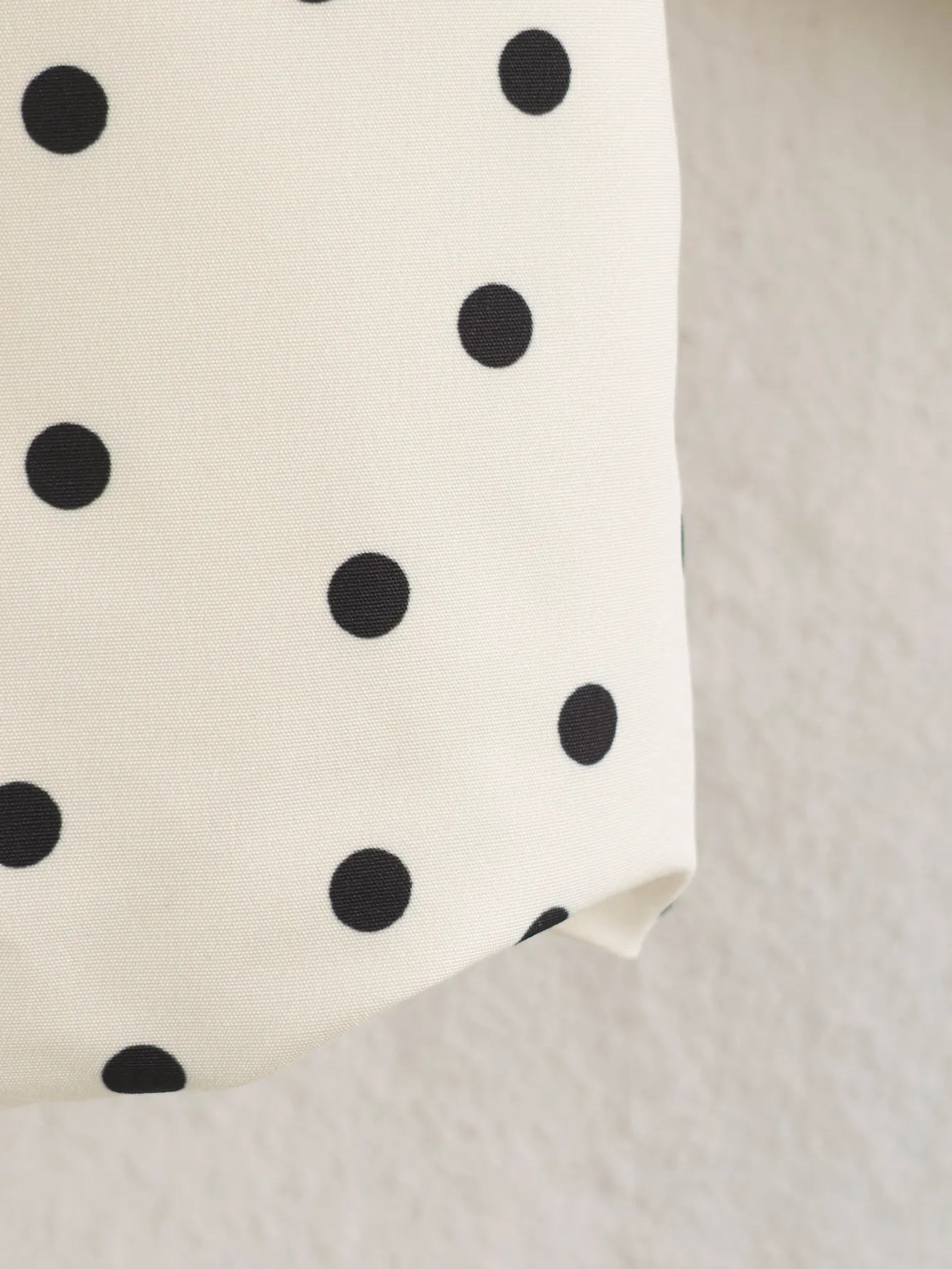 Streetwear Polka Dots Casual Jacket for Women with Zipper Placket in Polyester Fabric Featuring Lapel Collar