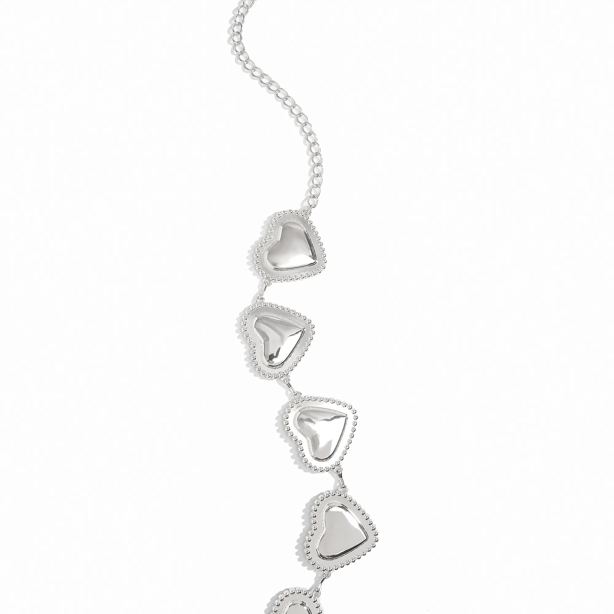 Elegant Bohemian Women's Waist Chain Belt with Red Heart Buckle