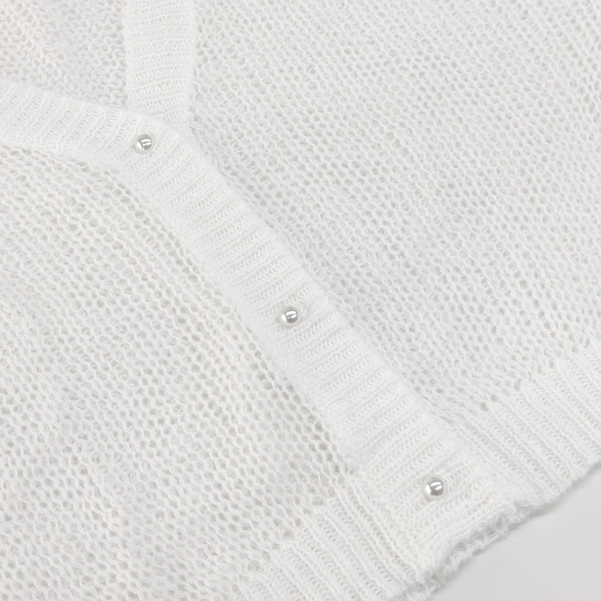 Solid Color Polyester Sweater with Long Sleeves, V Neck, and Single Breasted Closure in Streetwear Style