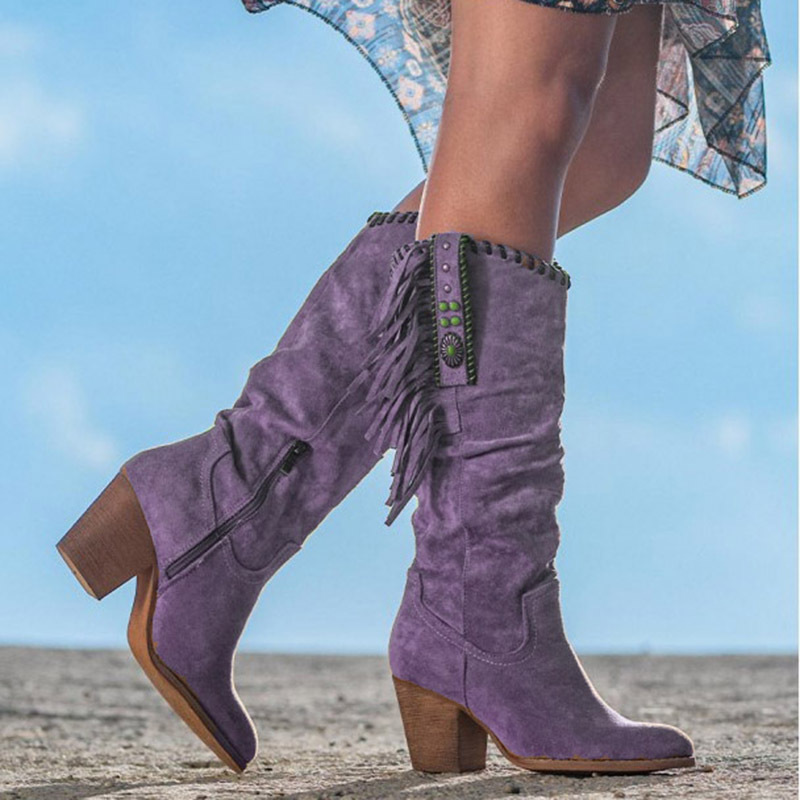 Casava TasselRise High-Tube Fashion Boots