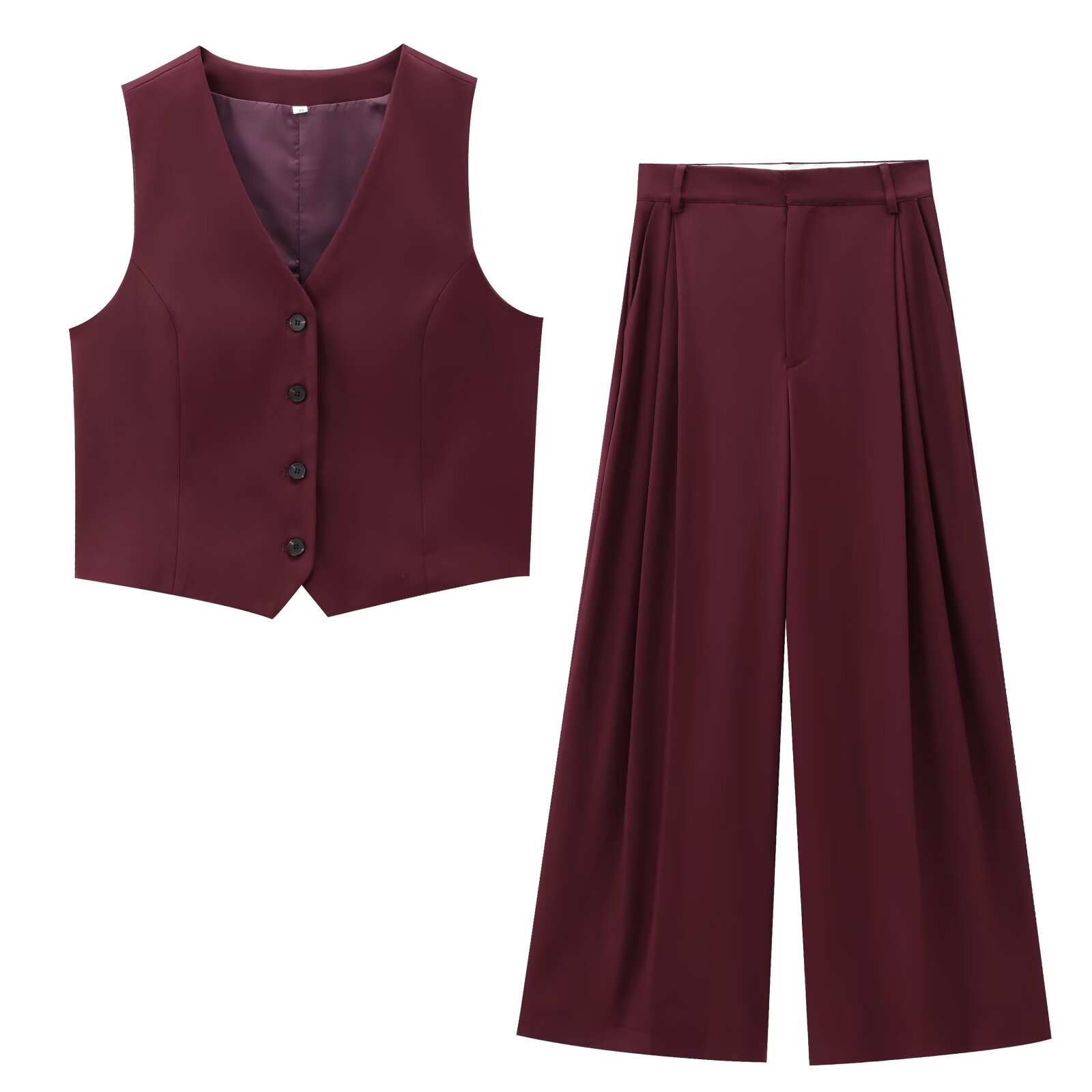 Pleated Pant Co-ord Set