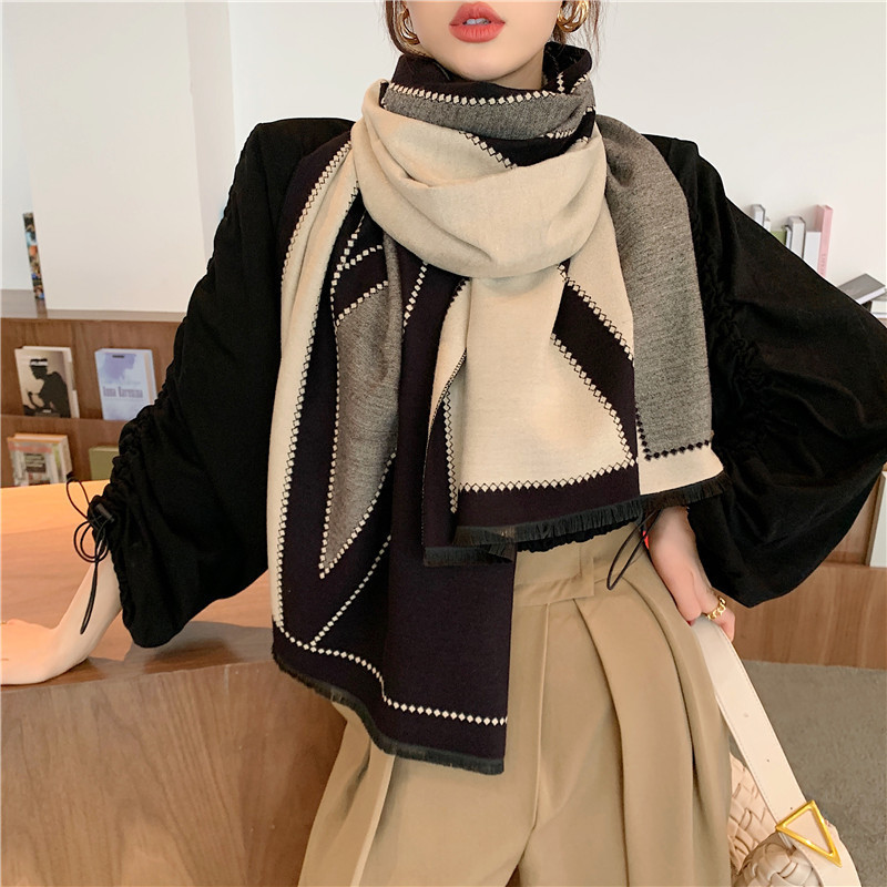 Casava Thickened Double-Sided Scarf
