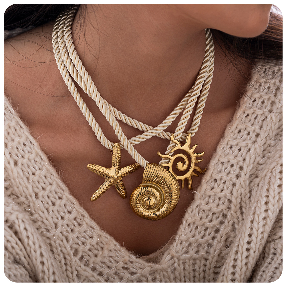Casava Marine-Themed Pendant Necklace