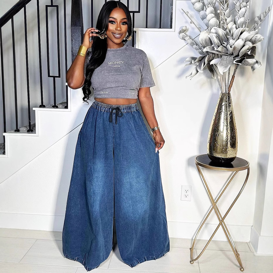 Casava Loose Wide Leg Denim Jean