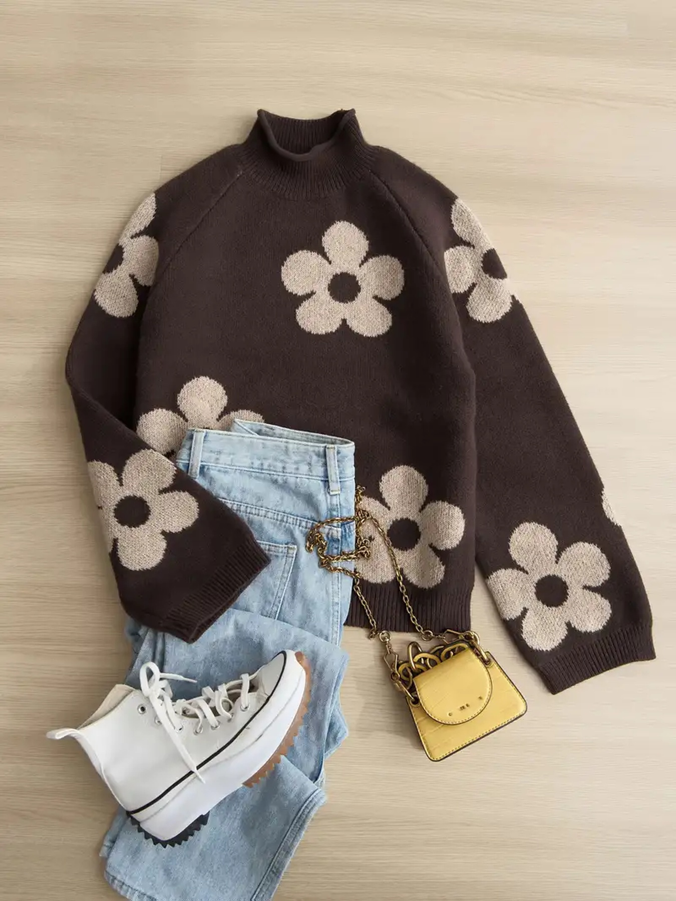 Ladies Casual Knitted Sweater