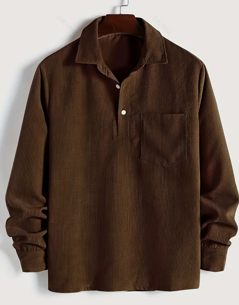 Long Sleeve Corduroy T-Shirt