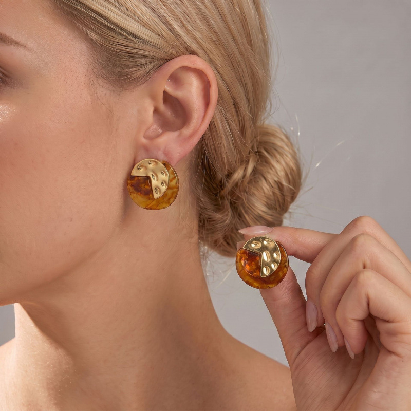 Semicircle Stud Earrings For Women