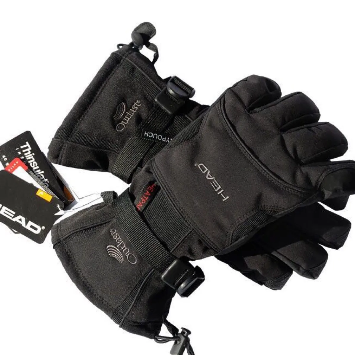 Unisex Black Cycling Gloves in Nylon with Warm Craftsmanship for Sport
