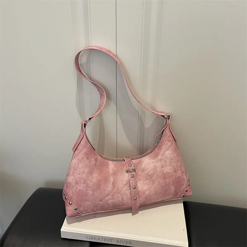 Square PU Leather Tote Bag for Women with Sewing Thread Detail, Single Shoulder Strap, Ideal for Spring and Summer