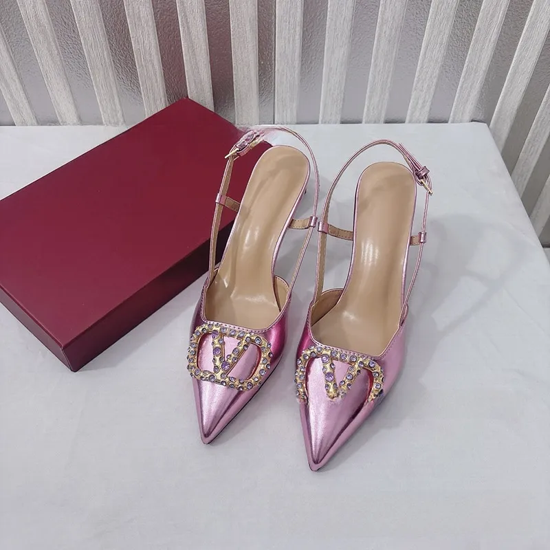 Women’s High Heel Sandals with Genuine Leather Upper, Rubber Sole, and Stiletto Heel for Spring and Summer